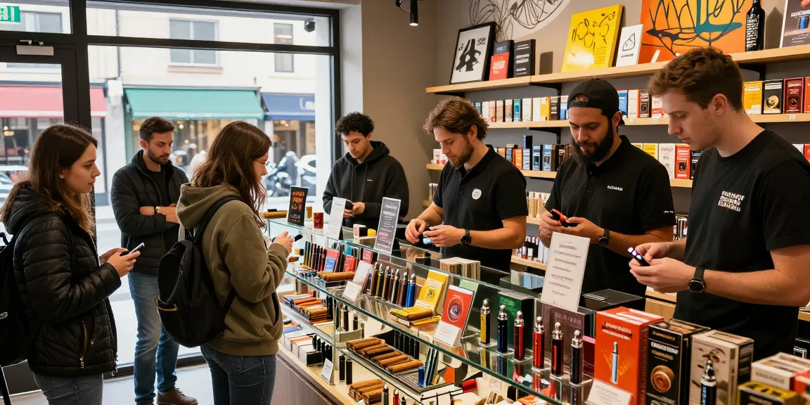 Rokok88 smoke shop showcasing diverse products and vibrant atmosphere